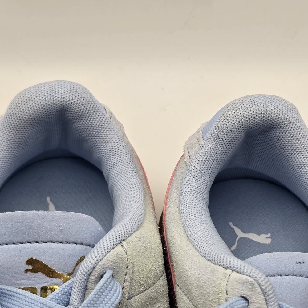 PUMA Women's Club Klassika SD Sneakers Light Blue Pink Gum Sole Suede Size 8.5 - Picture 8 of 10
